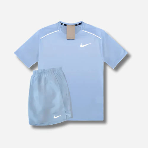 Ensemble Running Bleu Clair